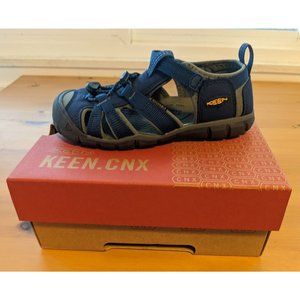 KEEN Size 13 Toddler LEFT SHOE Amputee Seacamp CNX Waterproof Sandals Blue NEW